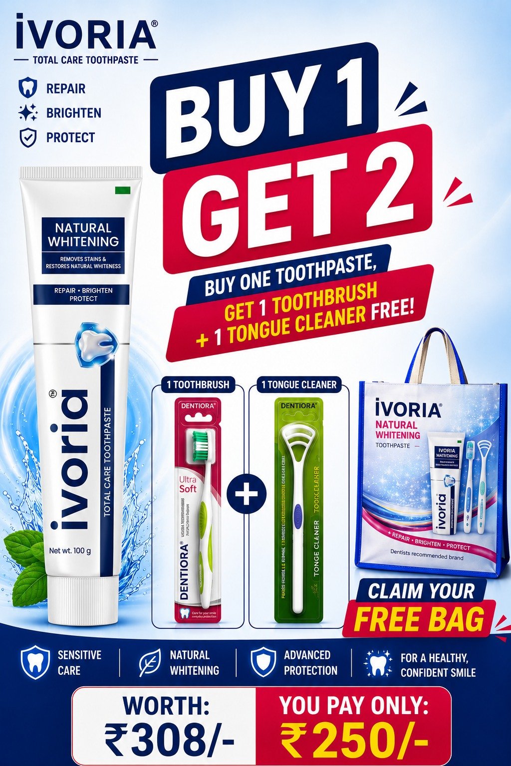 Ivoria Buy 1 Get 2 Accessories