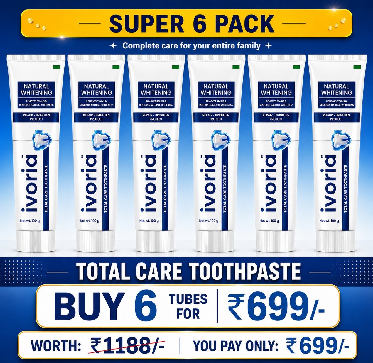 Ivoria Super 6 Pack for Rs 699