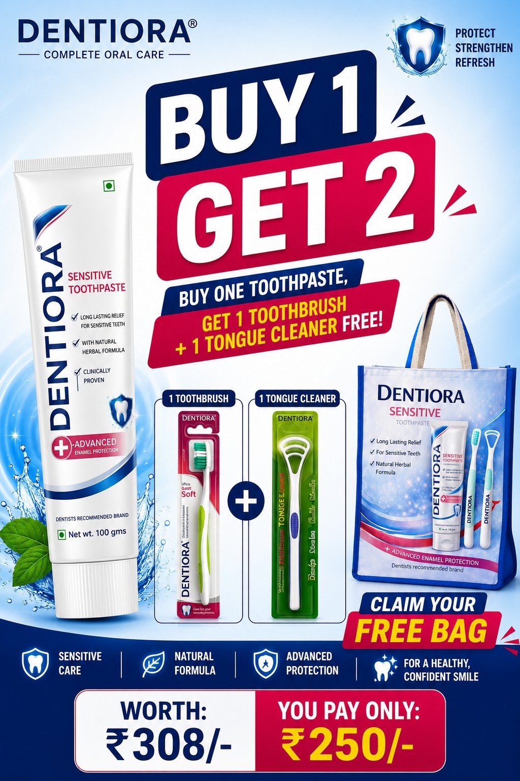 Dentiora Buy 1 Get 2 Accessories